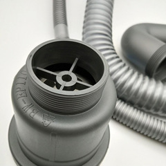 Kitchen stainless steel double-bowl sink drain pipe, 50mm water pipe, sink drain anti-clog and anti-odor