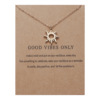 Metal fashionable universal necklace with letters solar-powered, wholesale