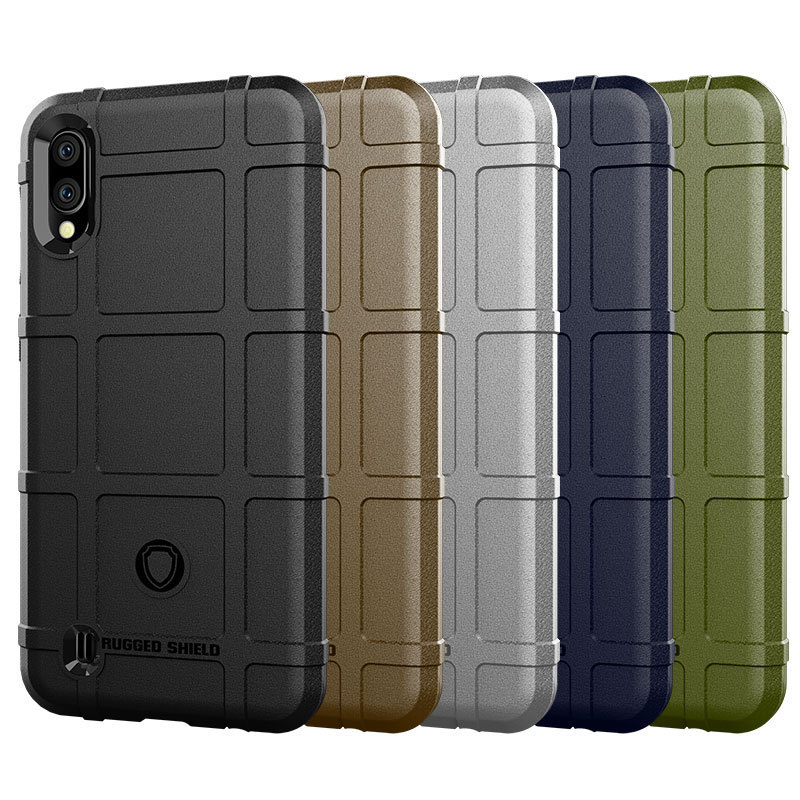 For Galaxy A10 Mobile Phone Case M10 Protective Case Frosted Thickened Shield Tactical Drop-Resistant Soft Case