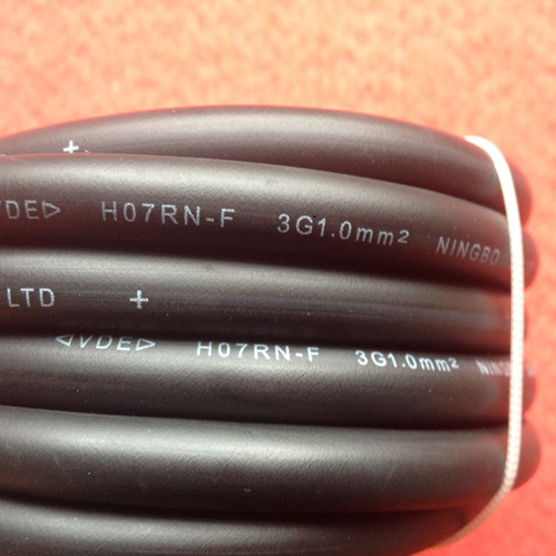 生产橡胶线 PVC电线 VDE橡胶线,欧洲三芯电源线,欧规插头电源线