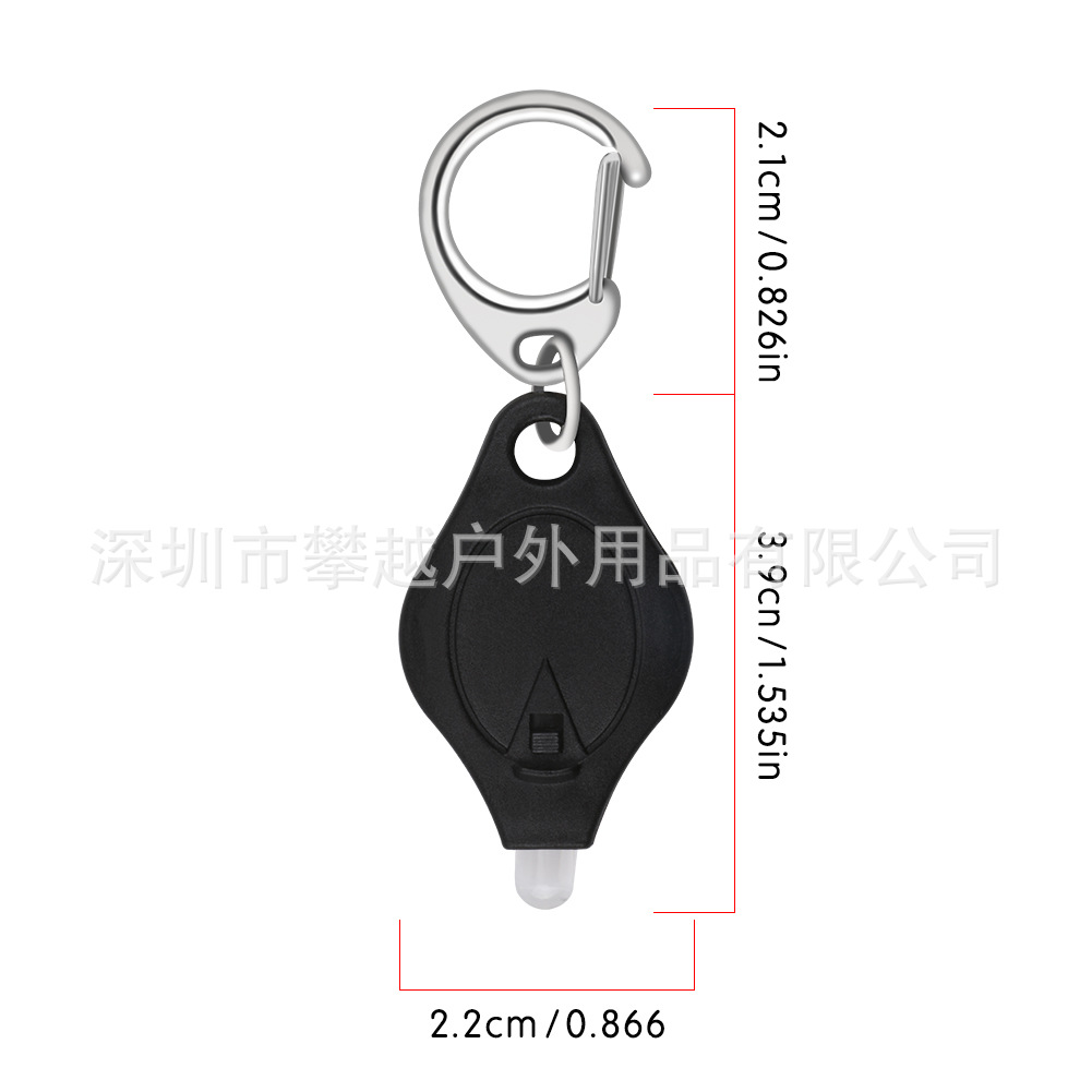 Nueva luz LED clave luz para mascotas equipaje mochila luz llavero luz mini tortuga luz electrónica Luz de regalo