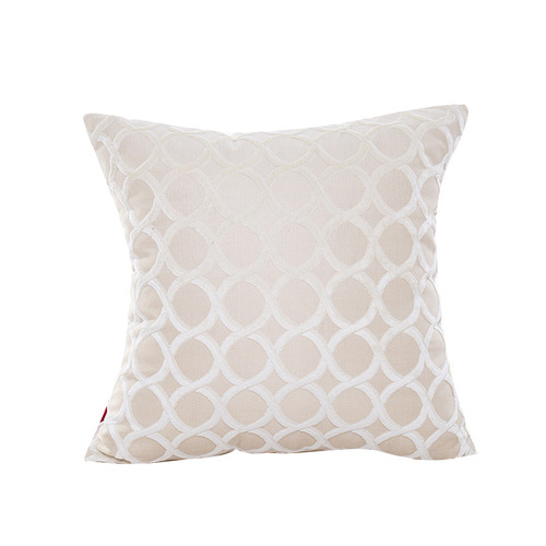 Xuai flocked three-dimensional circle geometric pillow blended pillow cover home modern simple core-free pillow