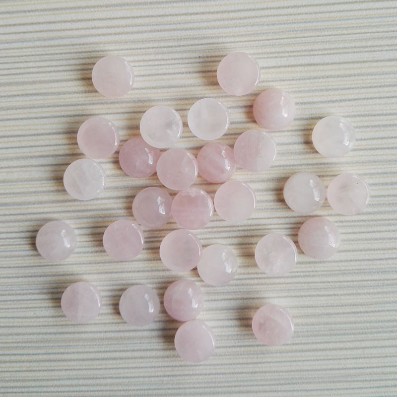 速売通爆金8mm天然石半円形戒面石パッチdiyビーズ部品卸売り