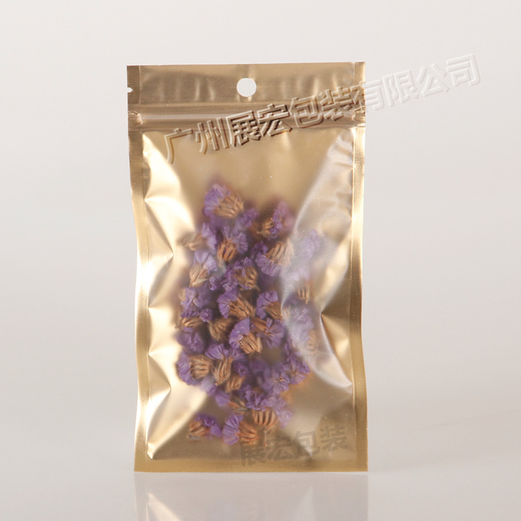 Bolsas de embalaje para hornear yin y yang de oro interior de aluminio mudo, bolsas de alimentos, galletas de té, bolsas de plástico ziplock, bolsas selladas