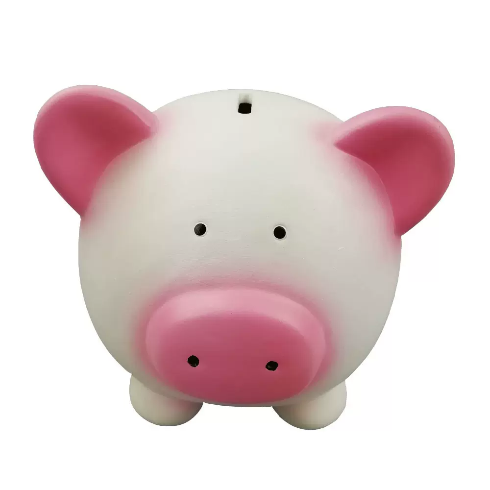 礼品装饰桌面摆设陶瓷工艺品电镀陶瓷猪型储蓄罐摆件卡通收纳