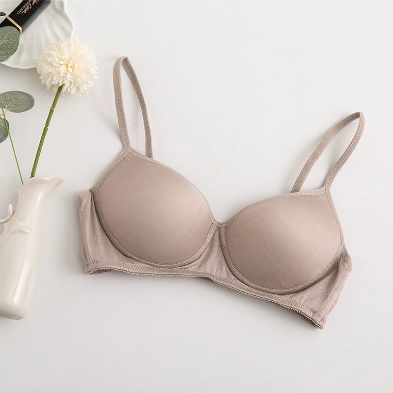 Wireless Sports Bra for Teens, Silk‑Like Thin Comfort, Seamless 2–10 Sizes