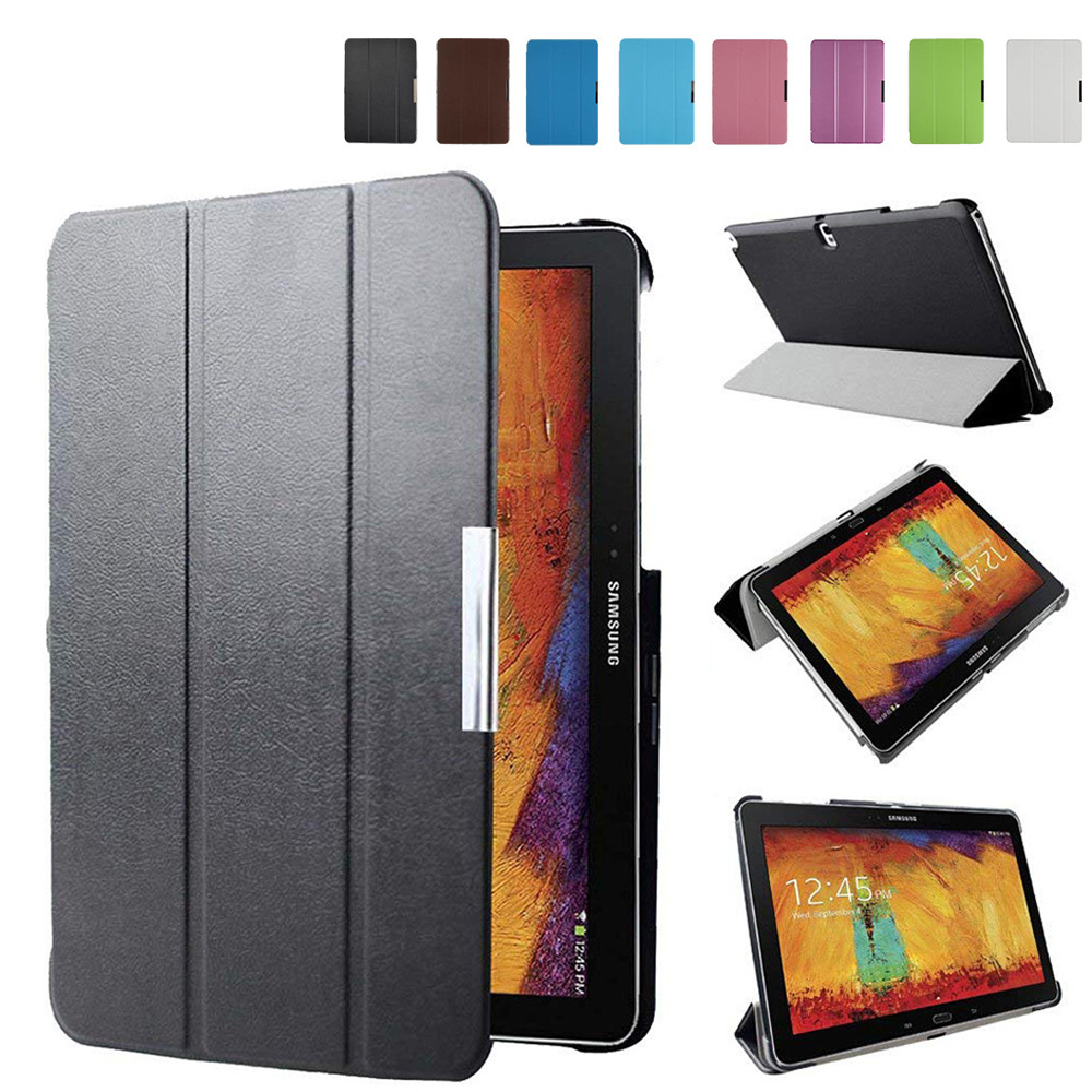 Spot applicable Samsung Note 10.1 2014 edition leather case P600 P605 P601 protective case