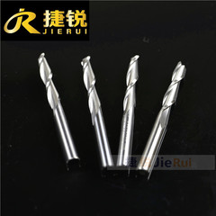 捷銳4mm雙刃螺旋銑刀廣告電腦雕刻機刀木工鎢鋼銑刀木工合金