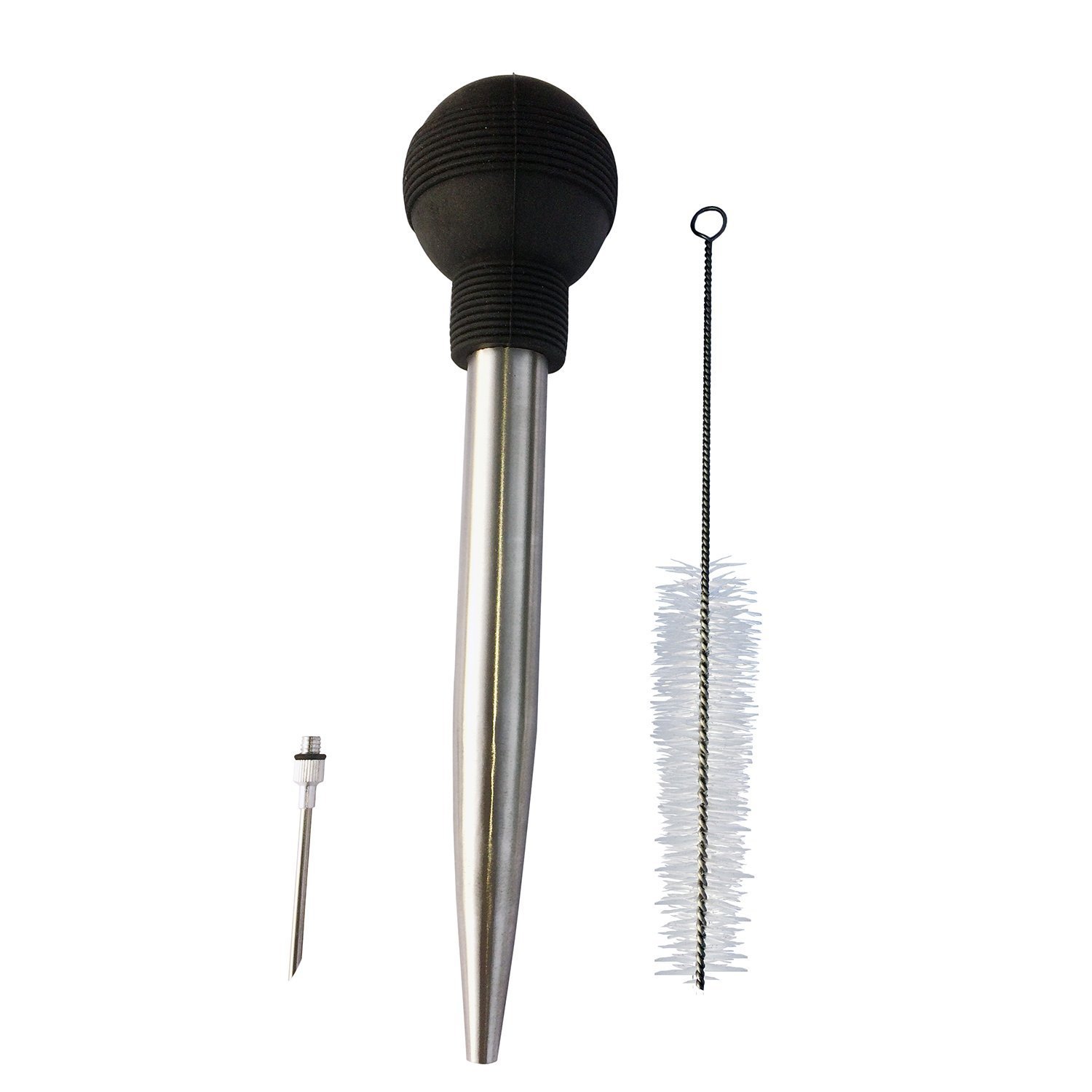 Cross-Border Silicone Turkey Pump 304 Stainless Steel Seasoning Pump with Cleaning Brush Set Seasoning Injector Turkey Needle