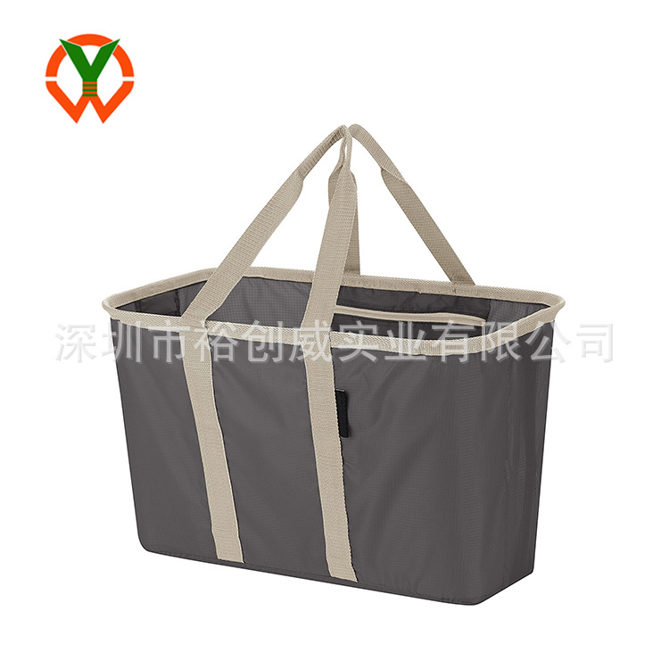 批发时尚牛津布手提购物篮购物袋大容量洗衣袋脏衣收纳篮