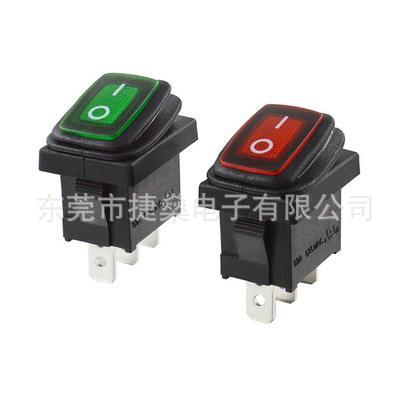 供应JS-606船型开关、KCD3防水开关、认证开关、带灯防水