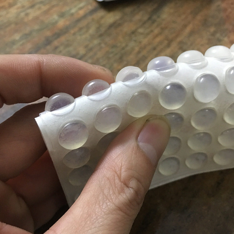 直销黑色橡胶垫透明防撞硅胶垫 自粘半球形防滑防撞硅胶脚垫供应