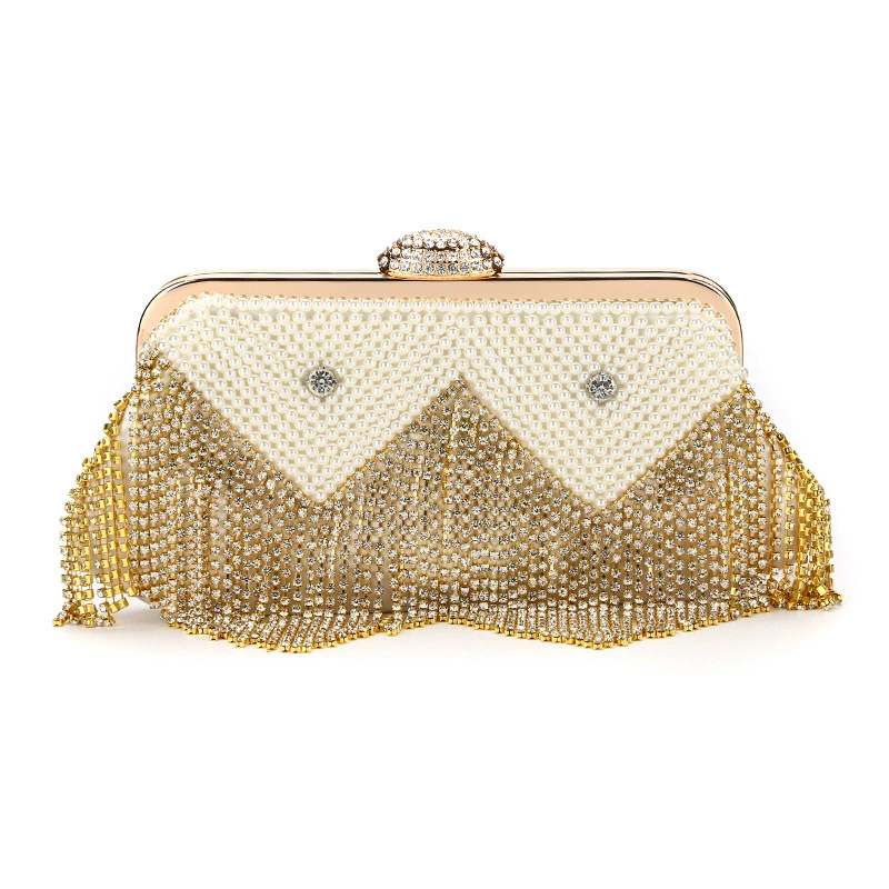 Кроссборд rhinestone Su Dinner Bag Ladies Pearl Handbag Bag Diamond Chain Evening Bag Clutch Bags