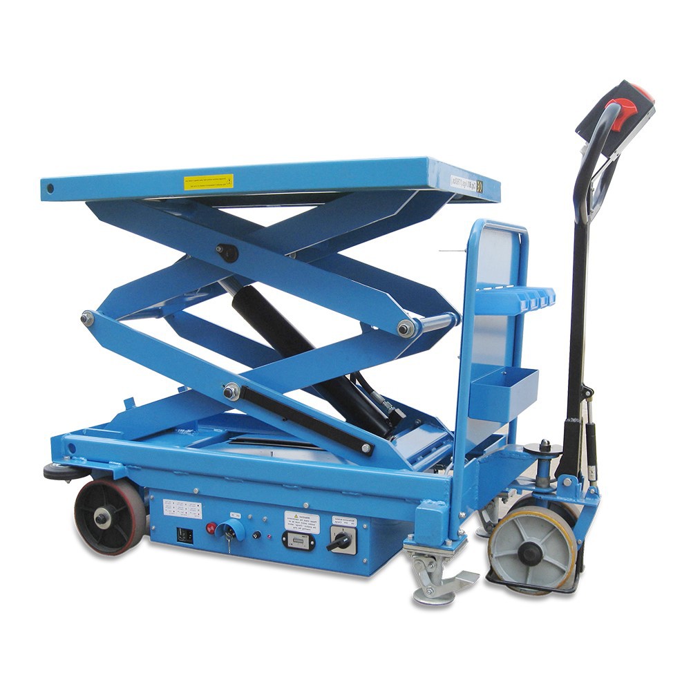 全电自动行走动剪式电动升降平台车升降机带行走装置