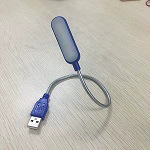 USB светодиодная сательная лампа, портативная гибкая металлическая труба 305×17×8 мм, 6 светодиодов, защита глаз
