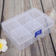 可拆大号6格透明塑料收纳盒分格展示盒首饰零件包装整理盒 小五金