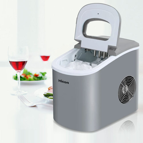 Wholesale Home Small Ice Maker 12KG Commercial Milk Tea Shop KTV Round Ice Manual Water Adding Automatic Ice Making Machine