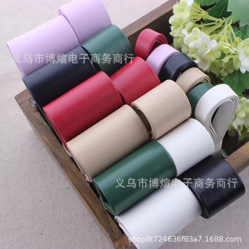 现货1公分pu压条饰品配件彩色皮条服装辅料宠物配件皮绳