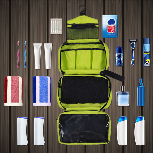 Shower and Toiletries Storage Bag for Men and Women, 3-in-1 Portable Hanging Travel Case, Dry and Wet Separation Foldable Storage Bag, Wholesale