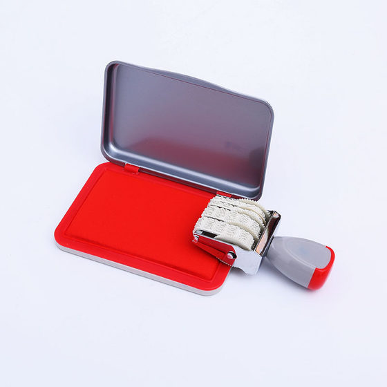 Second Dry Printing Table Red Multicolor Square Iron Box Quick Drying No Sizzy Office Financial Seal Sun Resistant Waterproof Pad