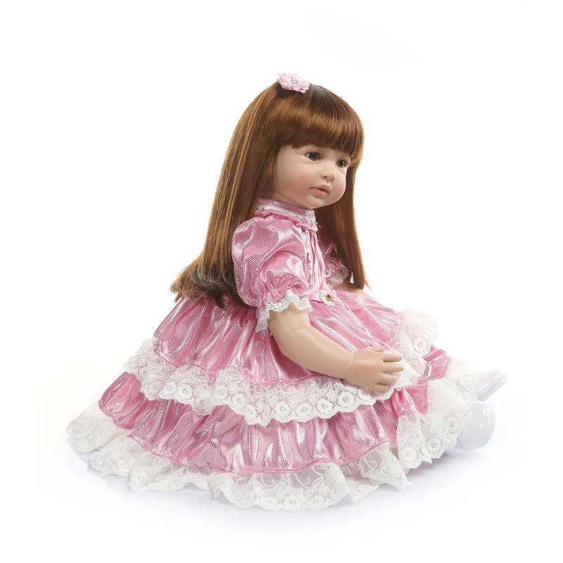 Nuevo Pelo Largo bebé juguete, juego de simulación muñeca regalo vacaciones