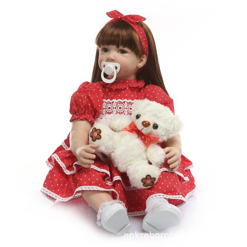 Nueva Europa y América Pelo Largo simulación muñeca regalo de vacaciones, los niños jugar a las casitas Playmate