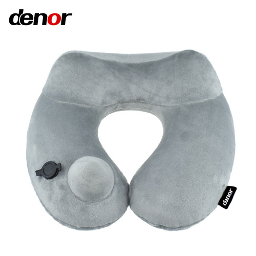 Original source supply inflatable U-shaped pillow outdoor travel set nap pillow airplane pillow squeeze inflate travel pillow wholesale