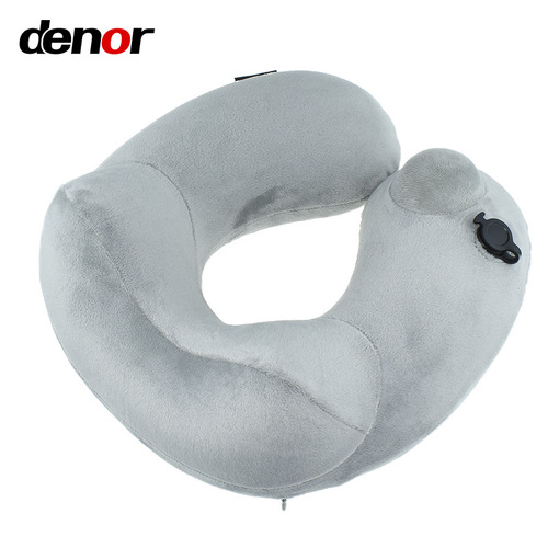 Original source supply inflatable U-shaped pillow outdoor travel set nap pillow airplane pillow squeeze inflate travel pillow wholesale