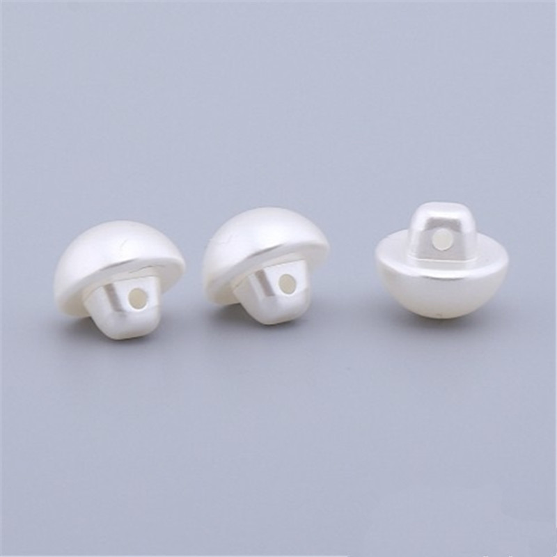 精致塑料高脚蘑菇仿珍珠纽扣 宝宝毛衣开衫童装钮扣 女士衬衣扣子