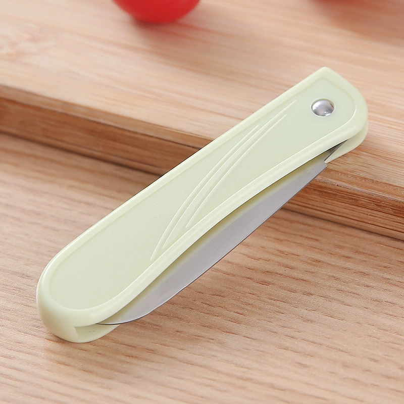 Folding fruit knife household portable dormitory student multi-function knife mini fruit knife melon and fruit knife