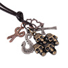 Antique bronze retro accessory, pendant, necklace, European style, wholesale