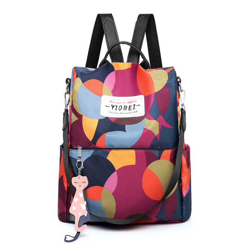 Mochila de moda bolso de mujer 2020 nuevo antirrobo bolsa de viaje de ocio al aire libre bolsa de tela Oxford impresa transfronteriza