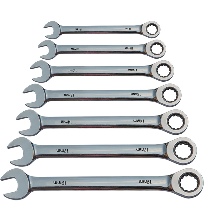 Quick 12PC conjunto Llave de trinquete de doble propósito llave de ciruela abierta llave automática herramienta de reparación de automóviles llave traje