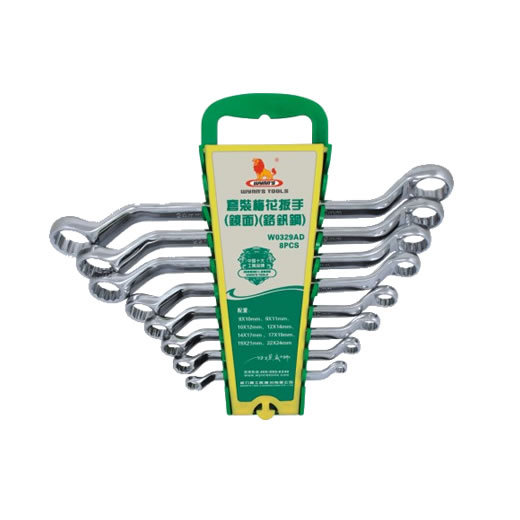 威力狮8件套装镜面梅花扳手套装8-24MM两用扳手 双头扳手W0329AD