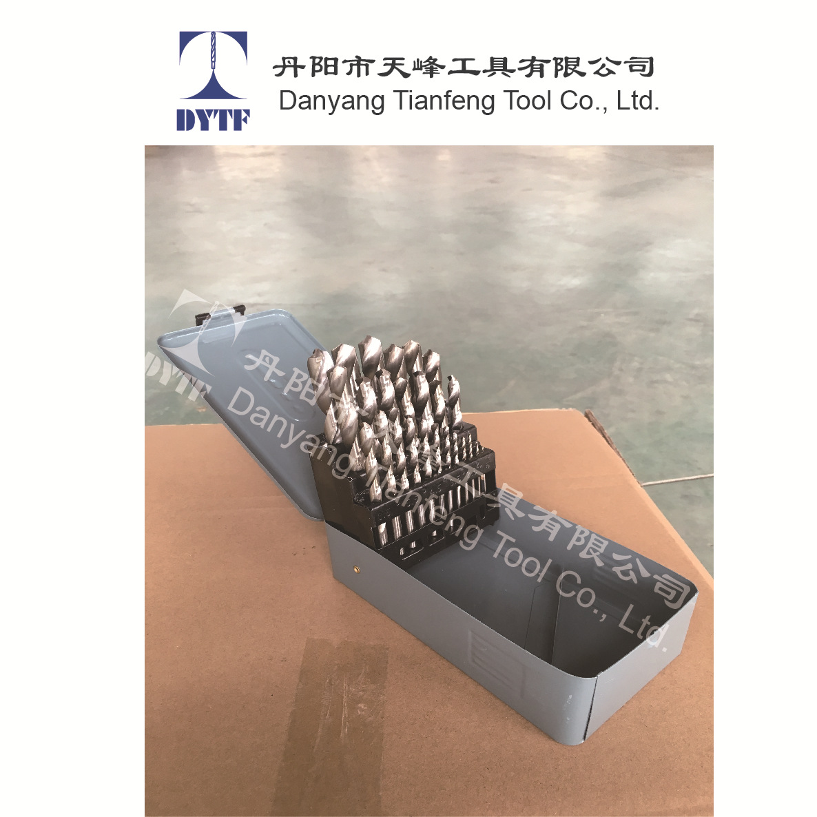 Directo de fábrica acero alta velocidad 4241 material 25 sets giro taladro blanco (Caja hierro Embalaje)