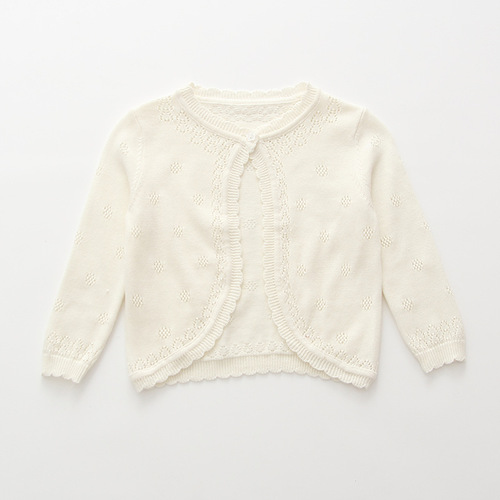A dropshipping Korean style children's one-button shawl, girls' knitted sweater, cardigan, children's coat, children's clothing, thin summer