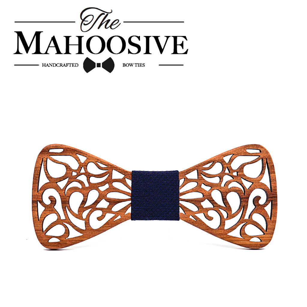 Corbata de madera de cebra hueca, hecha a mano, vintage, ecológica, popular en Europa y América, traje de madera para hombre, traje de madera maciza ecológico. image 2