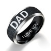 European and American Mother's Day Gift Jewelry Family Couple Family Ring Dad Mom Son Daughter
