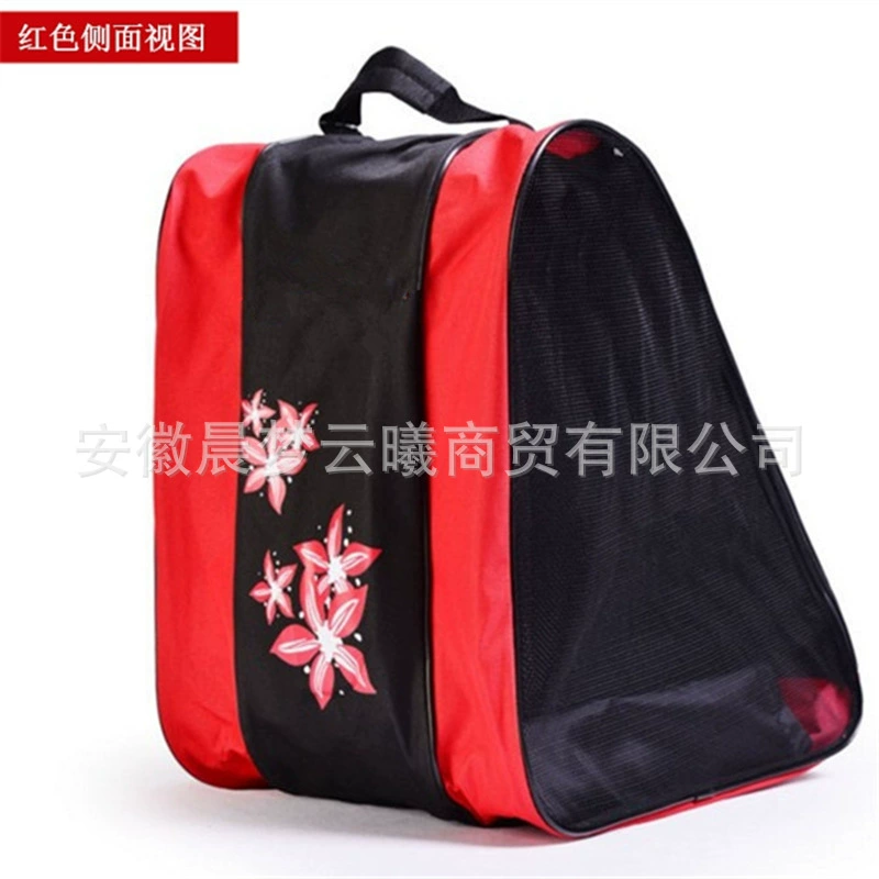 Children's skates for street skating, capacious organizer bag, one-shoulder bag, shoes, storage bag