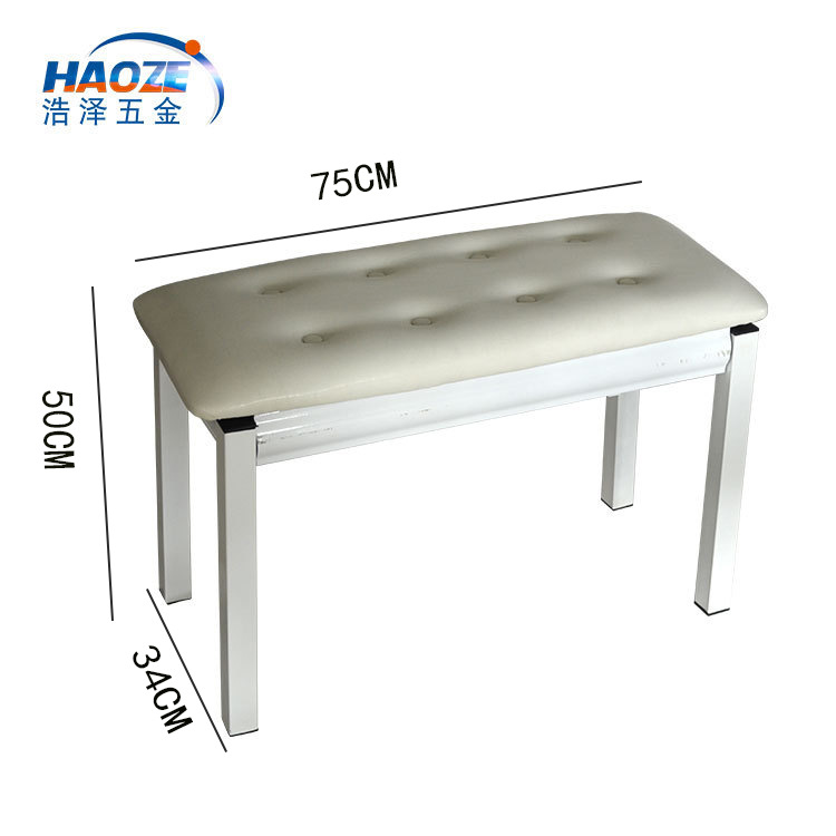 Banco de piano doble engrosado al por mayor del fabricante con estuche para piano, banco para piano electrónico Guzheng, banco para piano electrónico en stock.