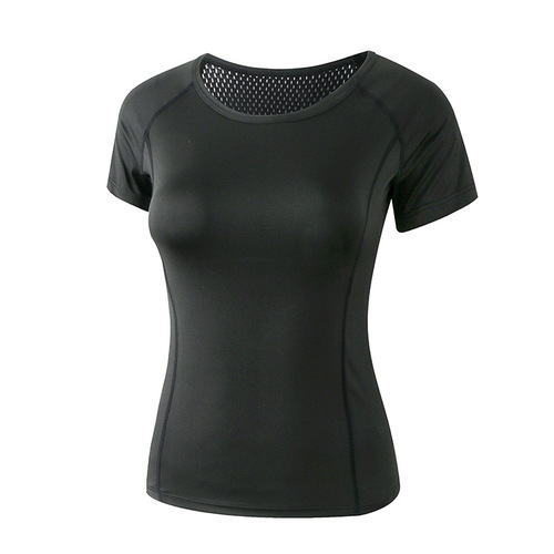 Yoga Wear Short Sleeve T-Shirt Slimming Body Shaping Sports Top Quick Dry Running Casual Fitness Wear for Outdoor 