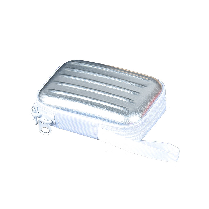 Caja de almacenamiento de bolsa de cremallera roja neta creativa cremallera caja de hojalata cuadrada Internet celebridad bolsa de almacenamiento monedero en stock image 9
