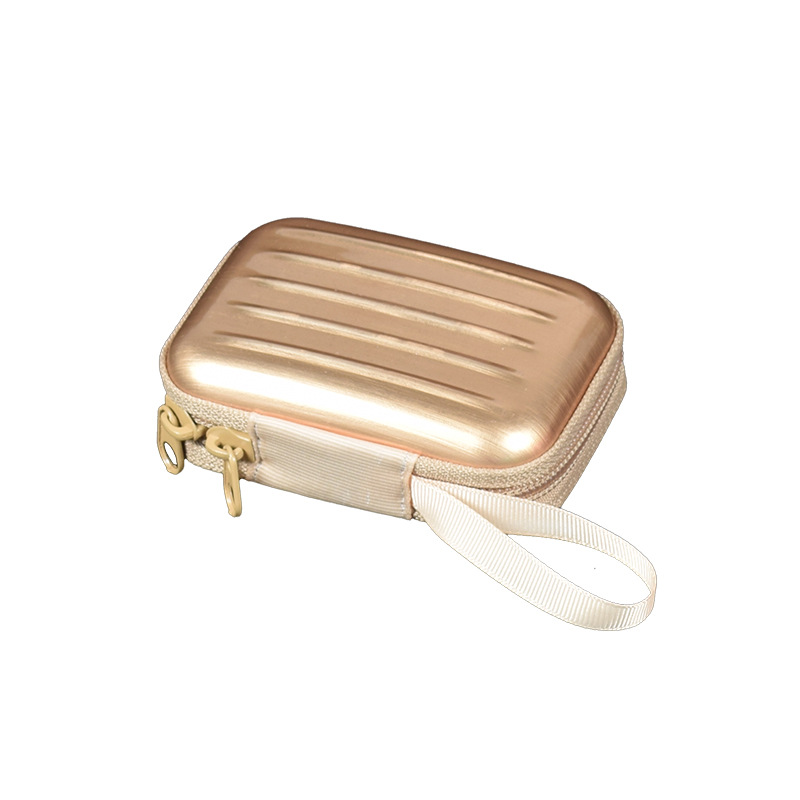 Caja de almacenamiento de bolsa de cremallera roja neta creativa cremallera caja de hojalata cuadrada Internet celebridad bolsa de almacenamiento monedero en stock image 7