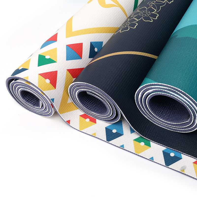 High-Density Pvc Yoga Mat, Suitable for Men and Women's Fitness and Sports, Skipping Rope and Meditation, Shock-Absorbing, Soundproofing, Comfortable and Non-Slip