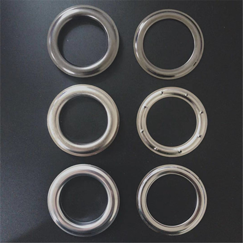 Venta al por mayor hebilla de cortina diámetro interior 4cm redondo metal agujero de aire cortina de tela hebilla de lona hebilla de ojal antioxidante