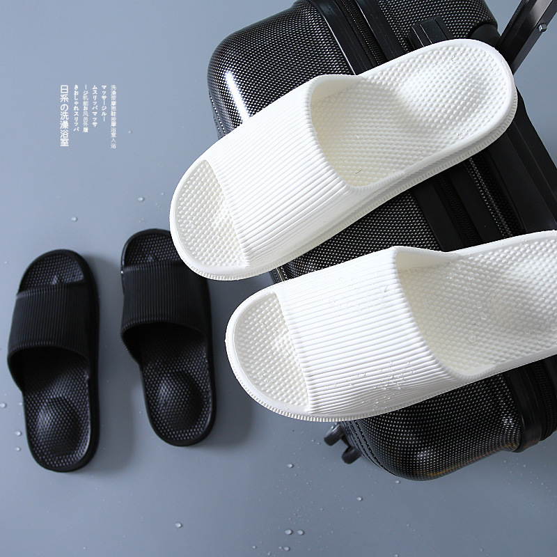 Par de pies zapatillas de masaje de acupuntura baño casa zapatillas interior suave inferior antideslizante grueso inferior EVA hombres