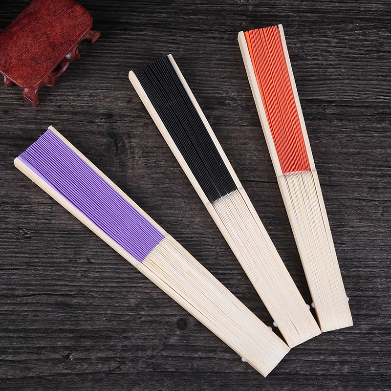 Suministro transfronterizo de abanicos plegables en blanco de 7 pulgadas para pintar y colorear para niños, abanicos de papel para manualidades creativas de bricolaje para jardín de infantes, abanicos de color sólido. image 7