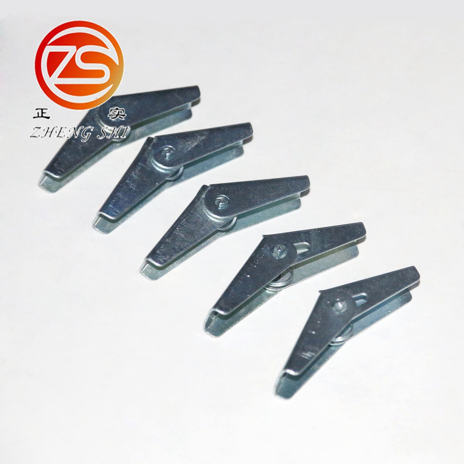 厂家供应 飞机膨胀螺丝 空心砖墙石膏板兰花夹铁飞机金属膨胀螺丝