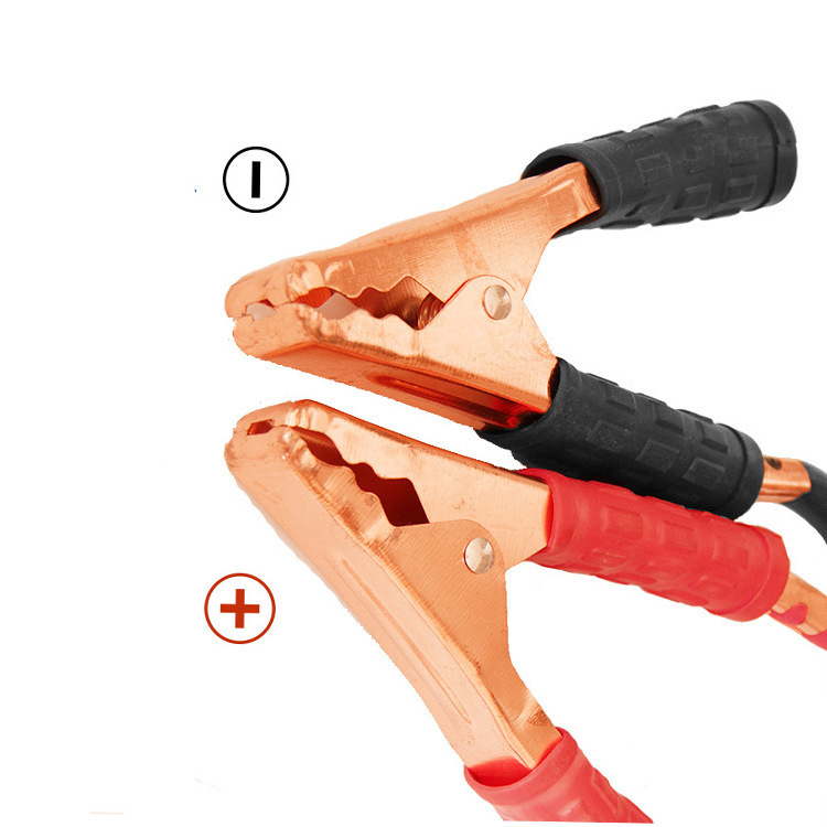 Batería del coche línea de fuego negrita 600A línea de fuego clip de batería línea de conexión línea de encendido suministros de emergencia del coche