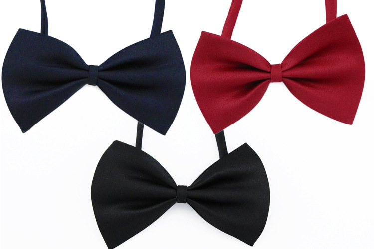 Adult Best Man Wedding Bow Tie Wedding Formal Dress British Korean Red Black Men's Bow Single-Layer Bow Tie Women
